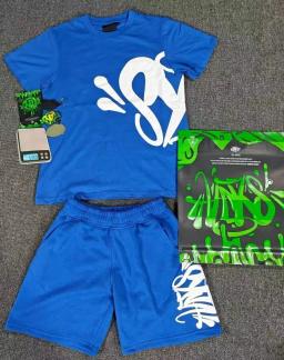 Deep blue short sleeved suit