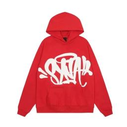 Red and white hoodie