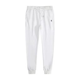 White pants with black label