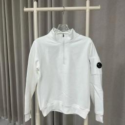 A - Half zip white hoodie (with added fleece)