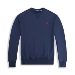 Round neck blue red logo