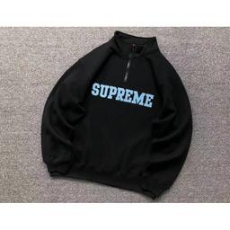 E582#半拉链卫衣黑色