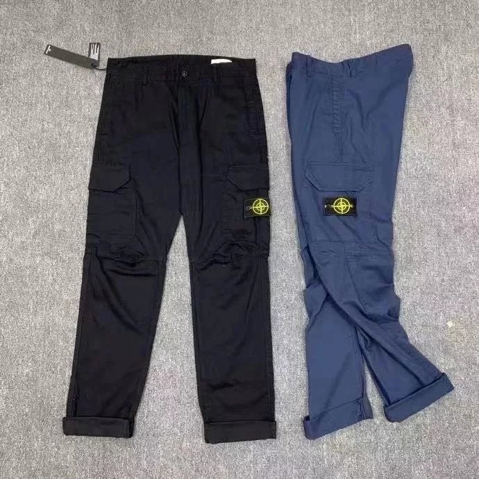 Navy blue trousers